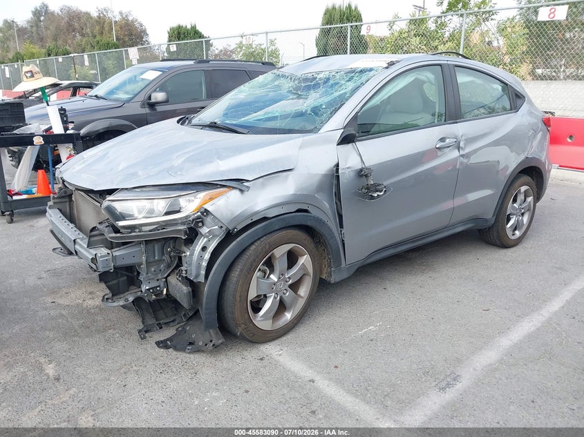 2019 Honda Hr-V Lx, Переворот, IAAI, VIN 3CZRU5H37KG704129 — фото 2