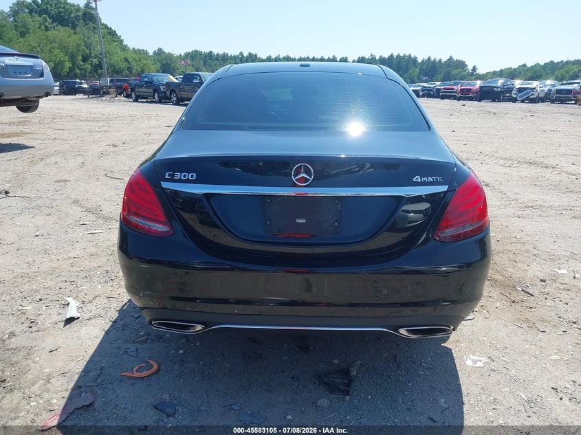 2015 Mercedes-Benz C 300 4Matic VIN: 55SWF4KB4FU012319 Lot: 45583105