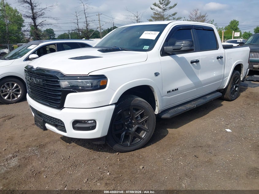 Vin: 1c6srfjt7tn270786, lot: 46081499, ram 1500 laramie  4x4 5'7 box 20262