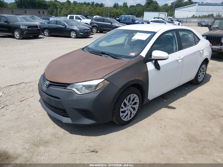 Vin: 2t1burhe4gc680650, lot: 46081565, toyota corolla le 20162