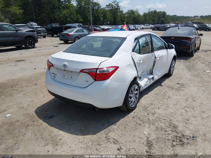 Vin: 2t1burhe4gc680650, lot: 46081565, toyota corolla le 20164