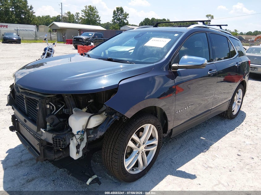 2018 Chevrolet Equinox, Front End, IAAI, VIN 3GNAXVEV5JS596368 — photo 2