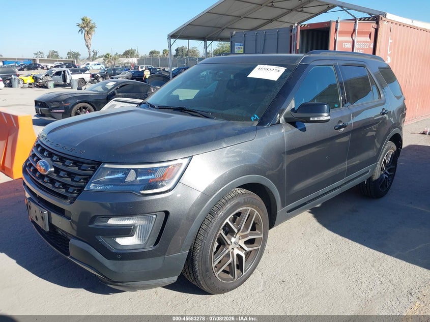 2017 Ford Explorer, Удар сзади, IAAI, VIN 1FM5K8GT4HGE24228 — фото 2