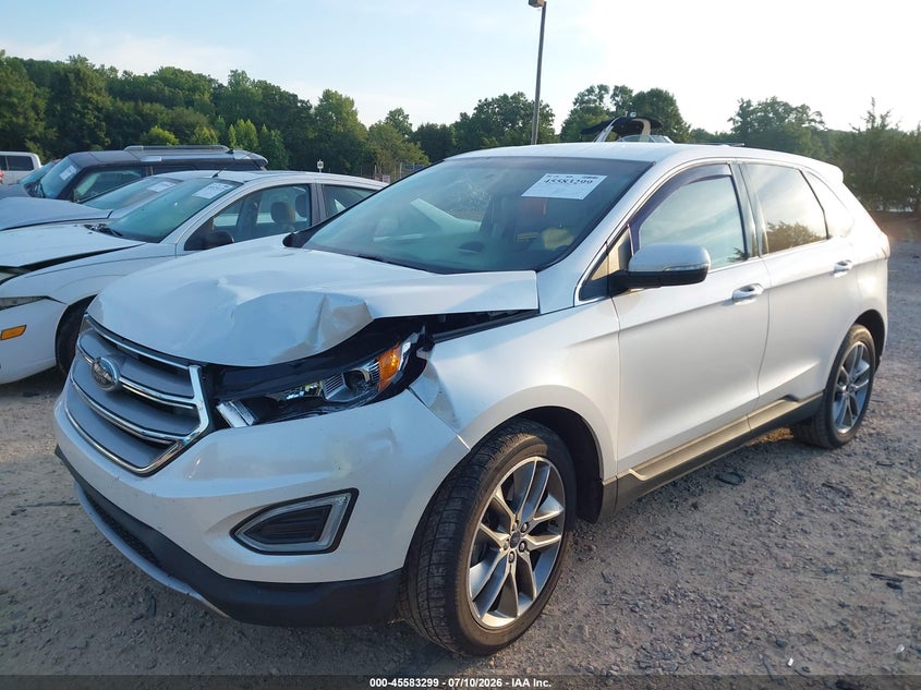 Vin: 2fmpk4k93gbb17233, lot: 46081652, ford edge titanium 20162