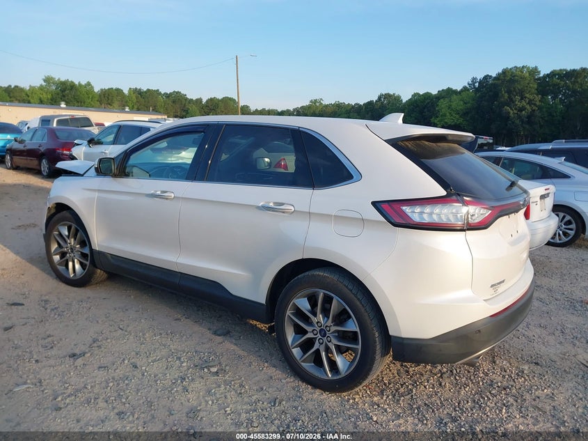 Vin: 2fmpk4k93gbb17233, lot: 46081652, ford edge titanium 20163