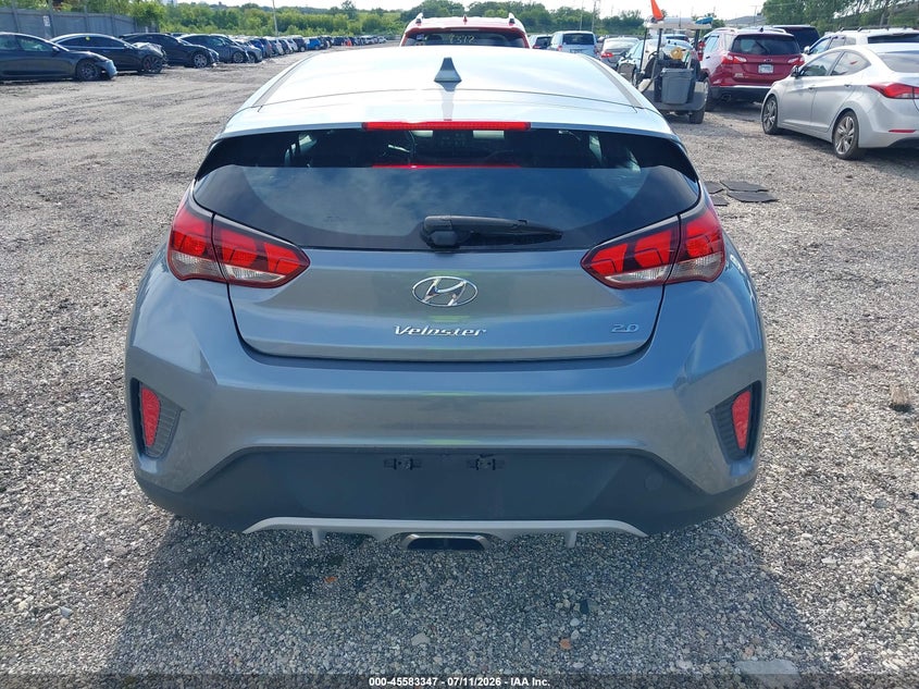 2019 Hyundai Veloster 2.0 VIN: KMHTG6AF6KU016872 Lot: 45583347