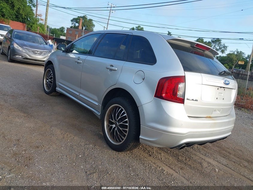 Vin: 2fmdk4ak6bbb07019, lot: 46081704, ford edge sport 20113