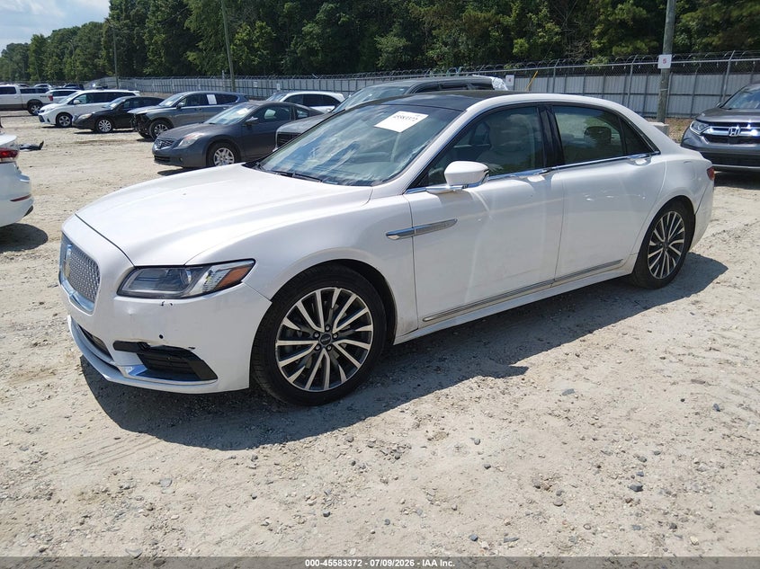 Vin: 1ln6l9sk6j5601773, lot: 46081725, lincoln continental select 20182