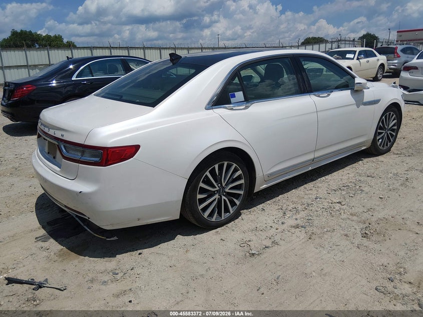 Vin: 1ln6l9sk6j5601773, lot: 46081725, lincoln continental select 20184