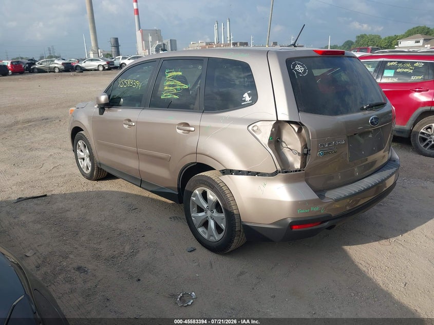 Vin: jf2sjadc3fh453492, lot: 46081747, subaru forester 2.5i premium 20153