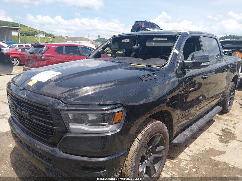 Vin: 1c6srfft4ln371650, lot: 46081837, ram 1500 big horn  4x4 5'7 box 20202