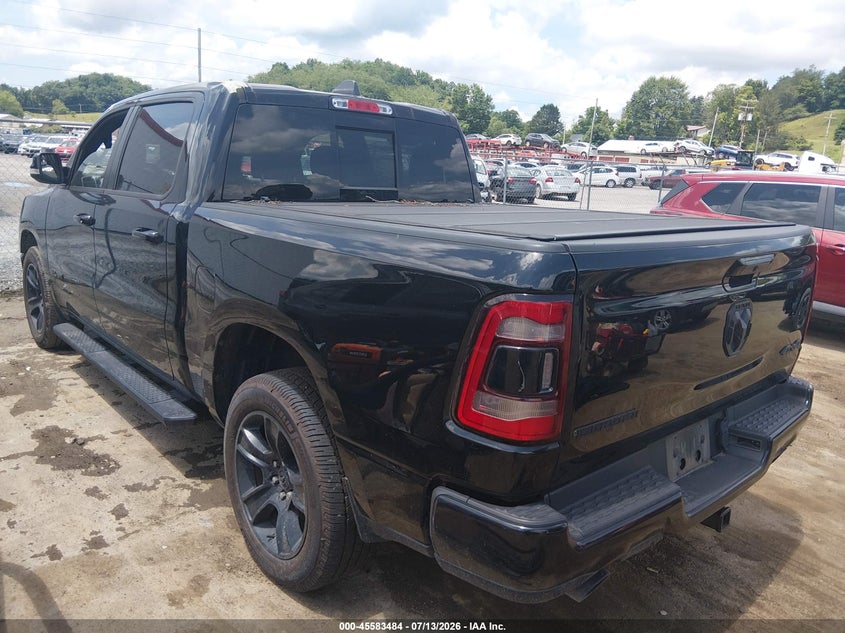 Vin: 1c6srfft4ln371650, lot: 46081837, ram 1500 big horn  4x4 5'7 box 20203
