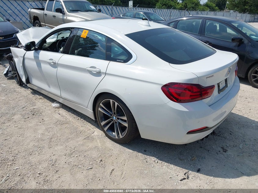 Vin: wba4j1c09lcd53744, lot: 46081921, bmw 430i gran coupe 20203
