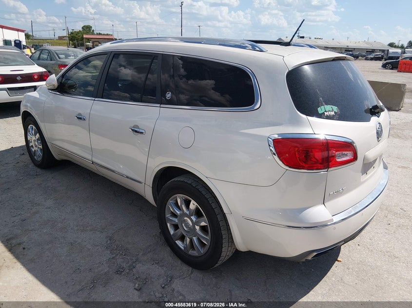 Vin: 5gakrckd4dj125309, lot: 46081972, buick enclave leather 20133