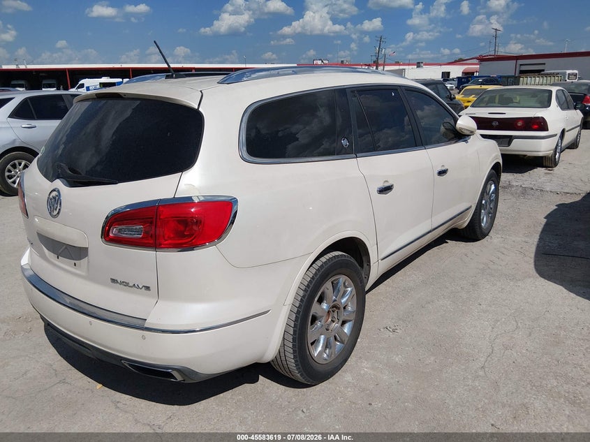 Vin: 5gakrckd4dj125309, lot: 46081972, buick enclave leather 20134