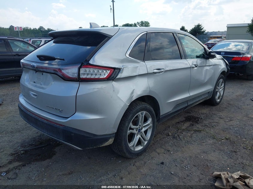 Vin: 2fmtk4k97fbb48403, lot: 46081989, ford edge titanium 20154