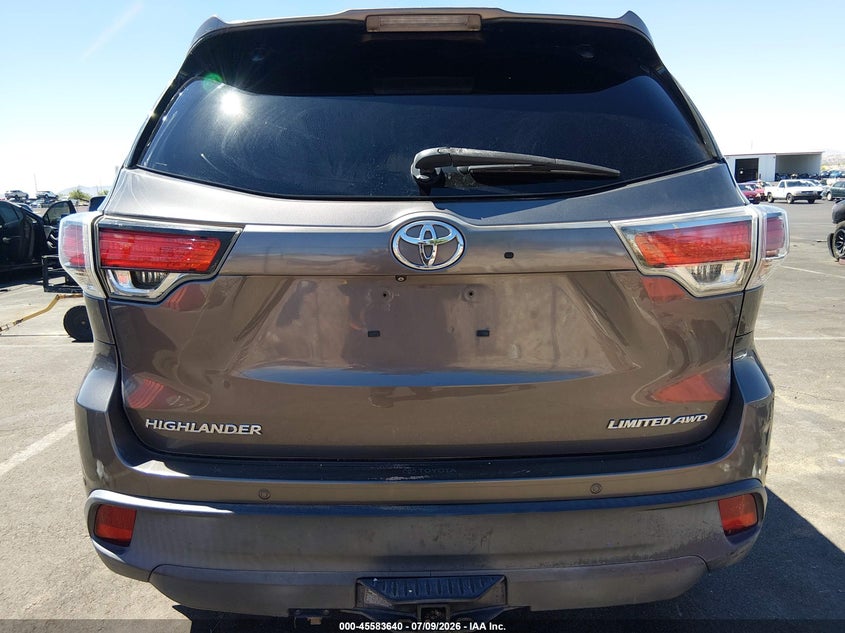 2014 TOYOTA HIGHLANDER SPORT UTILITY VEHICLE 3.5L V-6 DOHC, VVT, 270HP