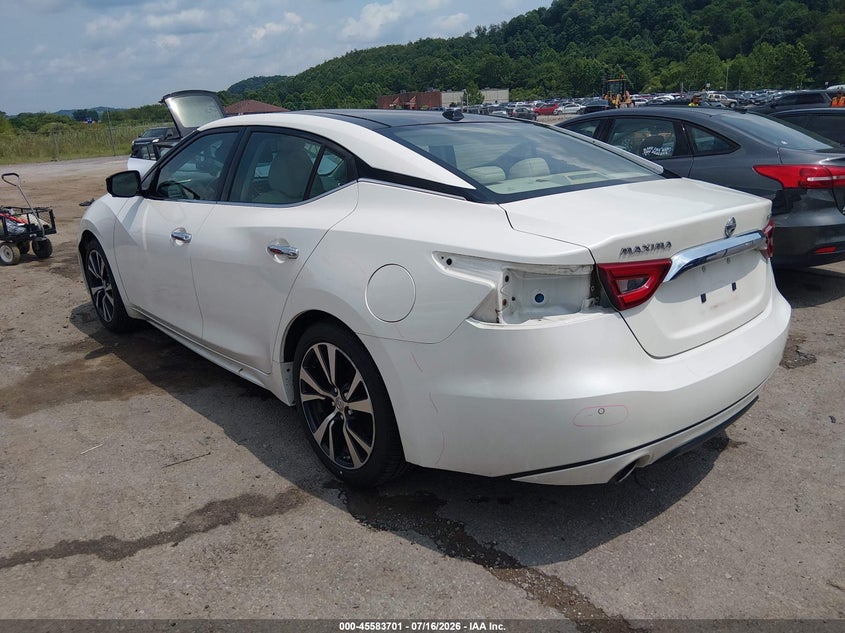 Vin: 1n4aa6ap9gc382771, lot: 46082054, nissan maxima 3.5 platinum 20163