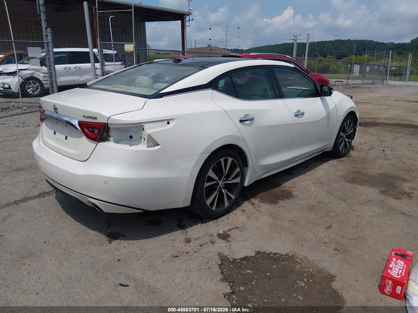 Vin: 1n4aa6ap9gc382771, lot: 46082054, nissan maxima 3.5 platinum 20164
