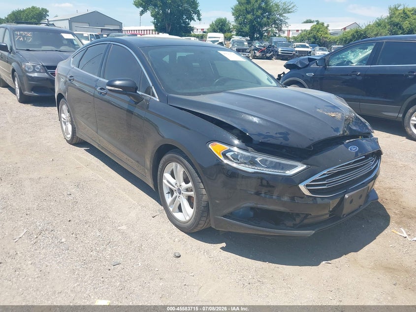 2018 Ford Fusion Se, Удар спереди, IAAI, VIN 3FA6P0HDXJR265898