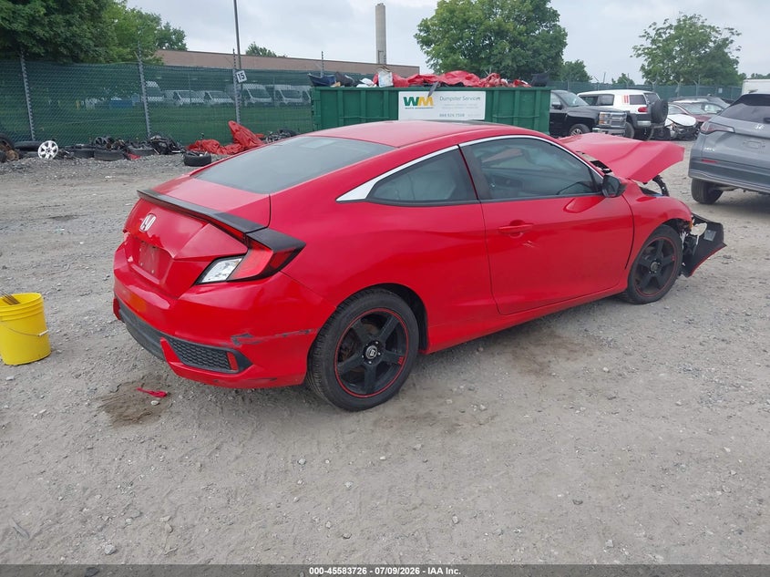 2016 HONDA CIVIC COUPE 2.0L I-4 DOHC, VVT, 158HP