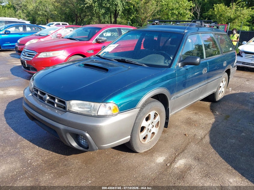 1999 Subaru Legacy, Удар ззаду, IAAI, VIN 4S3BG6850X6653930 — фото 2