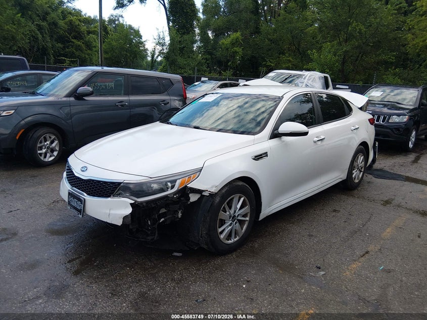 Vin: knagt4l3xg5097933, lot: 46082102, kia optima lx 20162