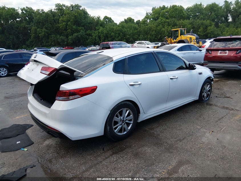 Vin: knagt4l3xg5097933, lot: 46082102, kia optima lx 20164