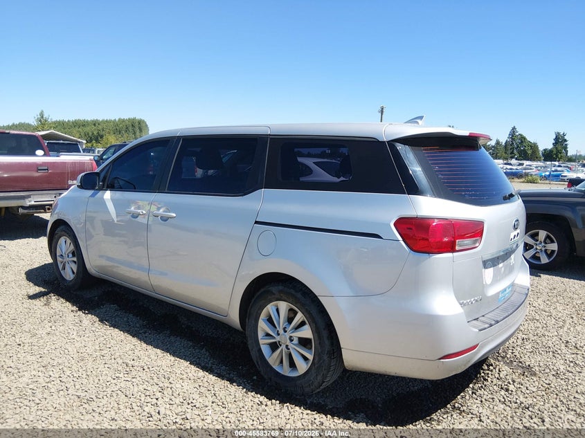 Vin: kndma5c15j6386333, lot: 46082122, kia sedona l 20183