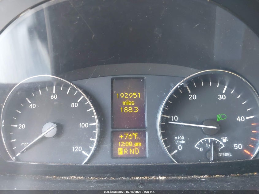 2017 MERCEDES-BENZ SPRINTER 2500 auction photo 7