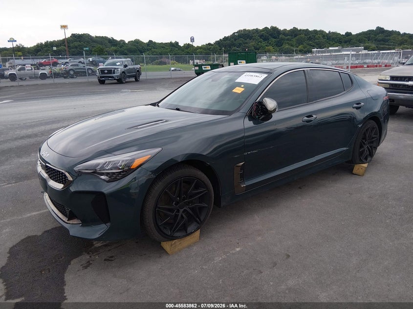 Vin: knae35ld2n6109487, lot: 46082215, kia stinger gt-line 20222