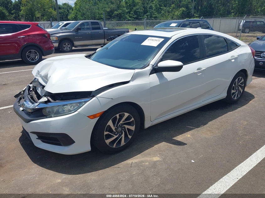 2017 Honda Civic, Front End, IAAI, VIN 19XFC2F71HE080980 — photo 2