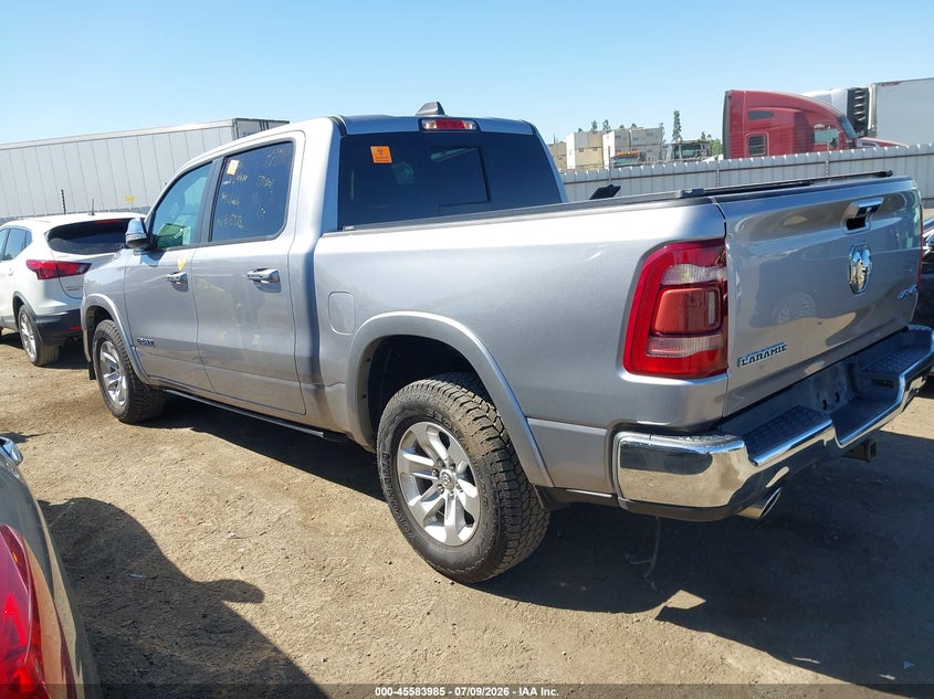 Vin: 1c6srfjt9ln204644, lot: 46082338, ram 1500 laramie  4x4 5'7 box 20203
