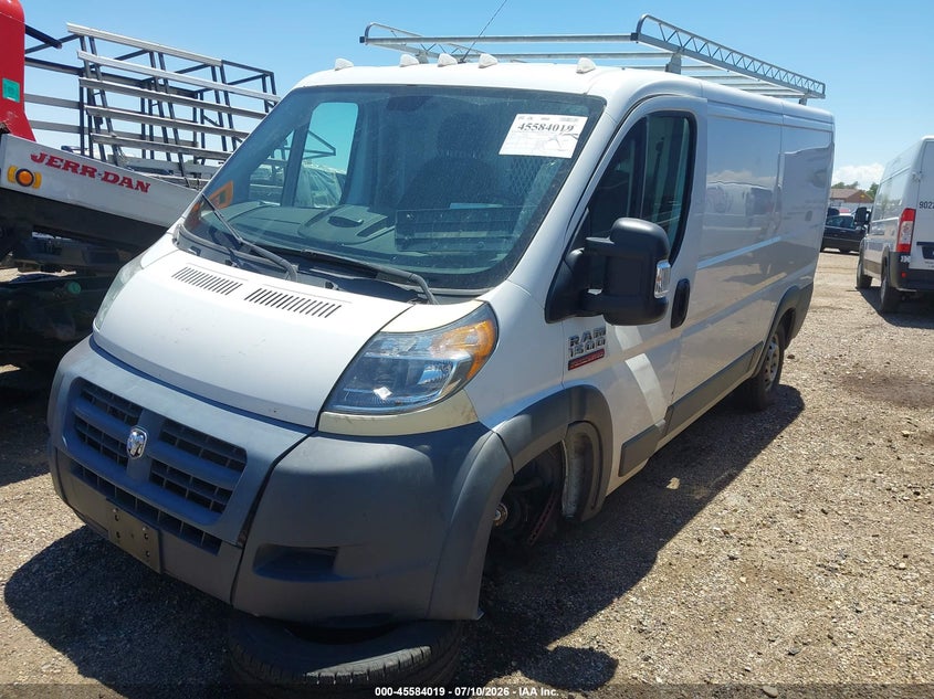 Vin: 3c6trvag7ee101859, lot: 46082372, ram promaster 1500 low roof 20142