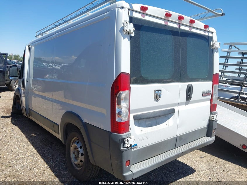 Vin: 3c6trvag7ee101859, lot: 46082372, ram promaster 1500 low roof 20143