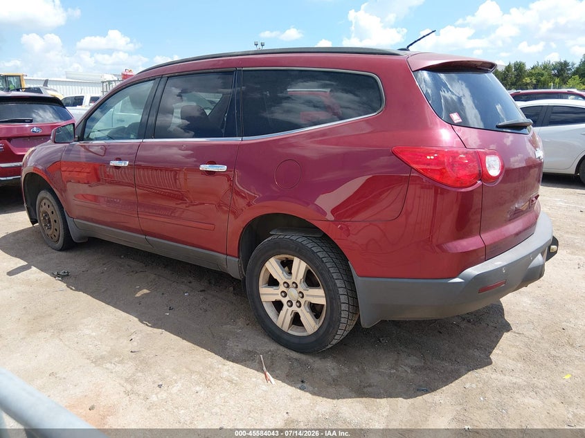Vin: 1gnkrjed0bj100166, lot: 46082398, chevrolet traverse lt w/2lt 20113