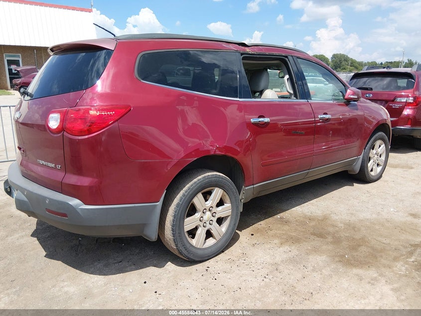 Vin: 1gnkrjed0bj100166, lot: 46082398, chevrolet traverse lt w/2lt 20114