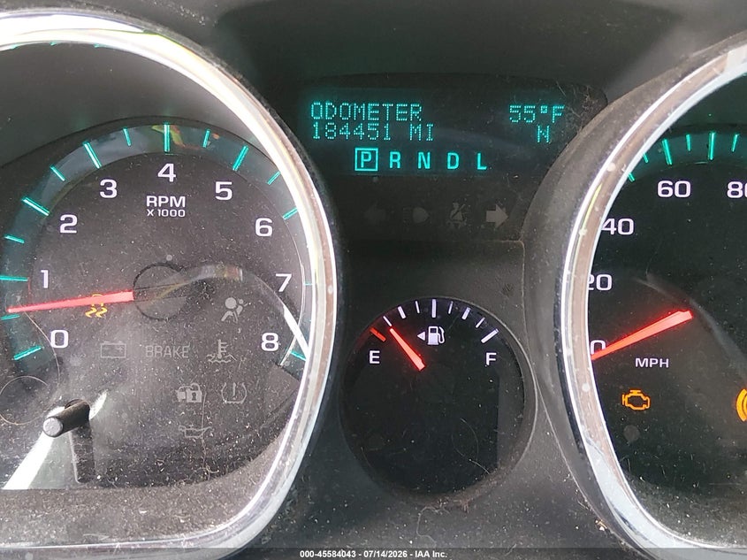 2011 Chevrolet Traverse Lt W/2Lt VIN: 1GNKRJED0BJ100166 Lot: 45584043