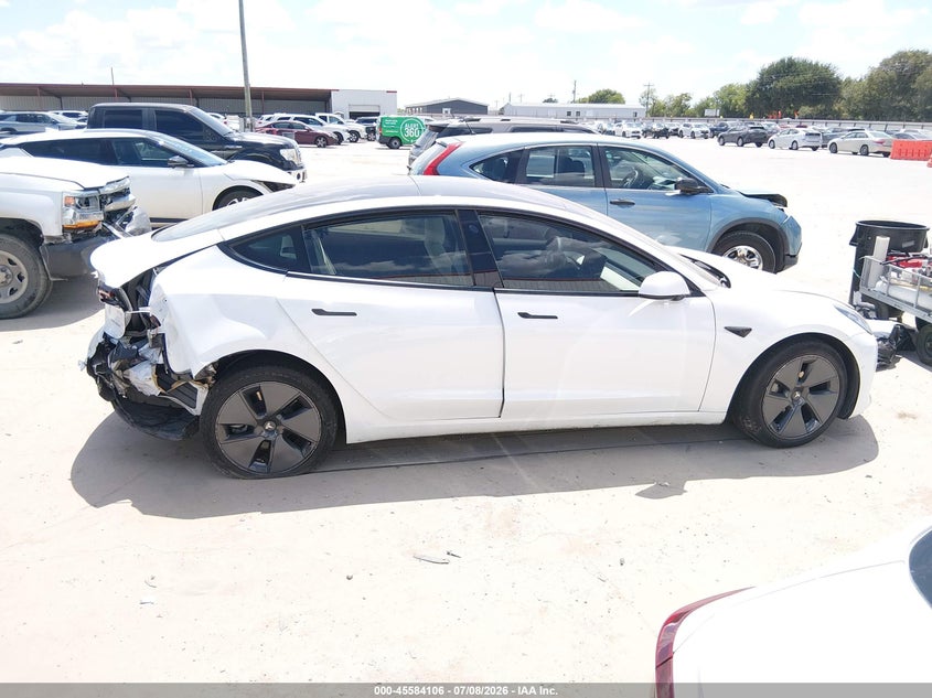2022 TESLA MODEL 3 SEDAN ELECTRIC