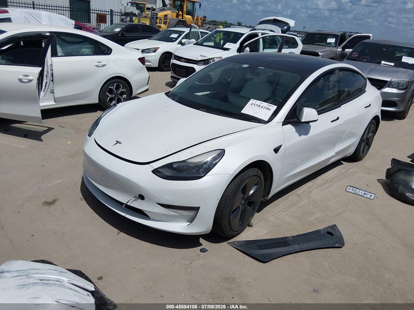 Vin: 5yj3e1eb9nf103750, lot: 46082459, tesla model 3 long range dual motor all-wheel drive 20222