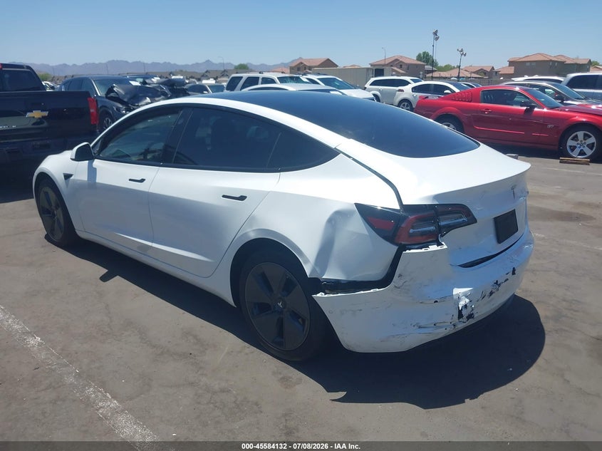 Vin: 5yj3e1ea9mf941492, lot: 46082485, tesla model 3 standard range plus rear-wheel drive 20213