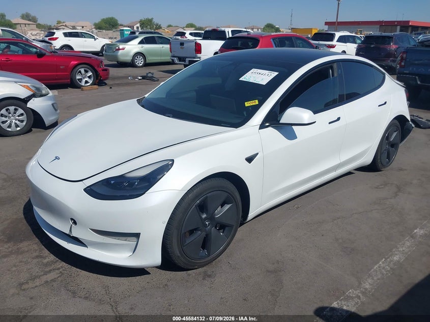 Vin: 5yj3e1ea9mf941492, lot: 46082485, tesla model 3 standard range plus rear-wheel drive 20212