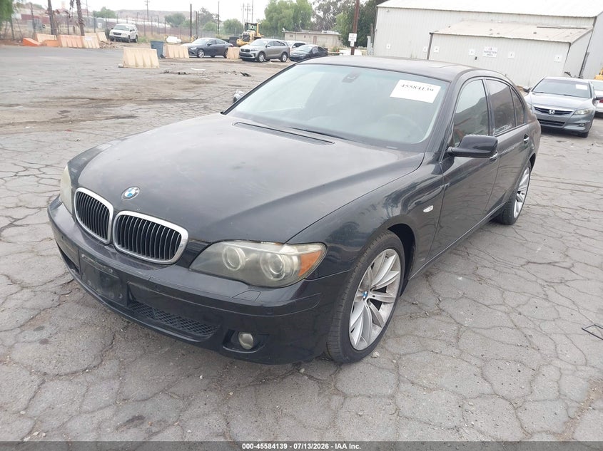 2008 BMW 7er, Обычный износ, IAAI, VIN WBAHN83548DT80696 — фото 2