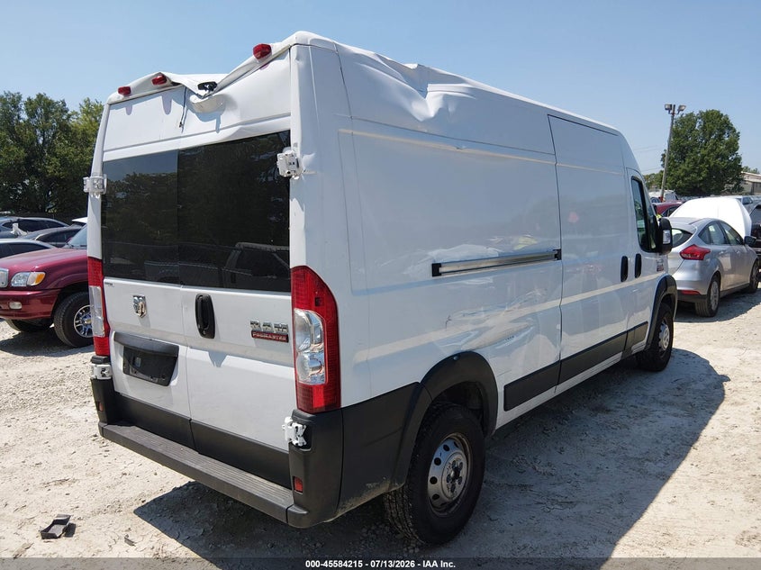 Vin: 3c6lrvdg3ne133509, lot: 46082568, ram promaster 2500 high roof 159 wb 20224