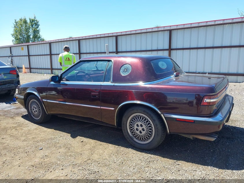 1989 Chrysler Tc By Maserati VIN: ZC2FP1106KB203485 Lot: 45584231