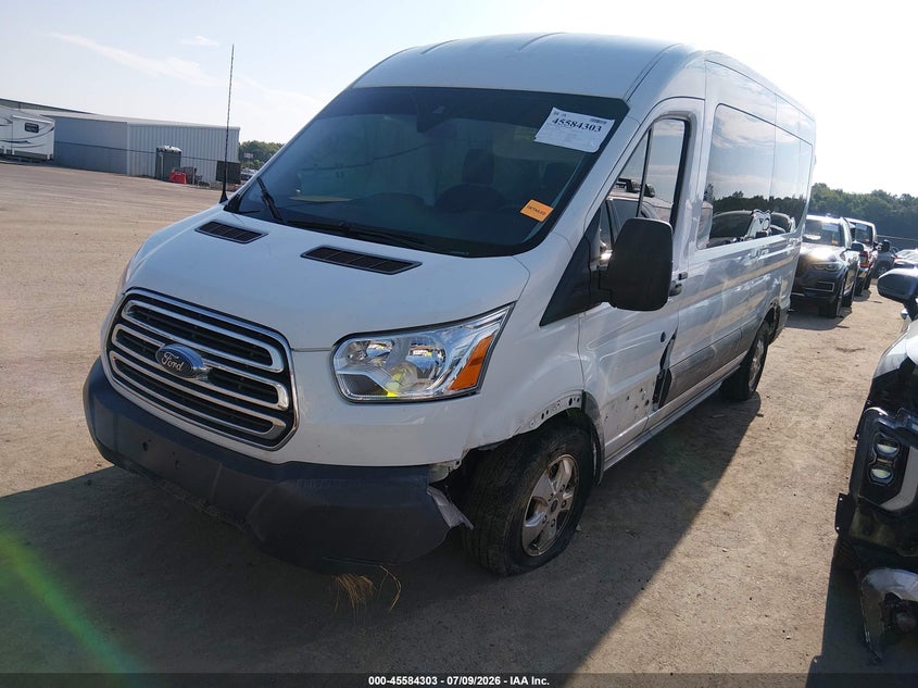 Vin: 1fbzx2cm2jka68503, lot: 46082656, ford transit-350 xlt 20182