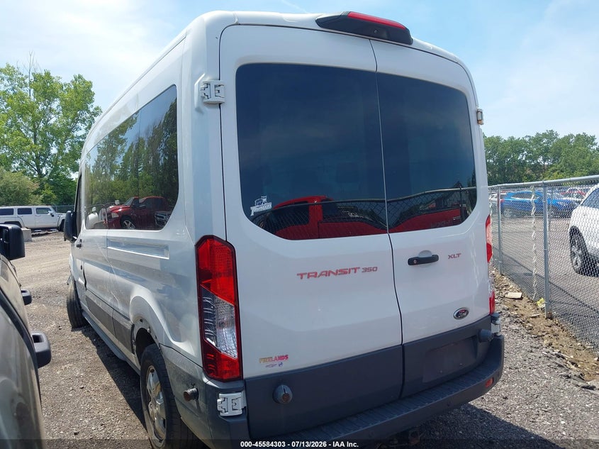 Vin: 1fbzx2cm2jka68503, lot: 46082656, ford transit-350 xlt 20183