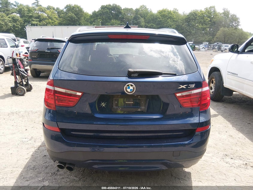 BMW X3 2016 VIN 5UXWX9C57G0D76739