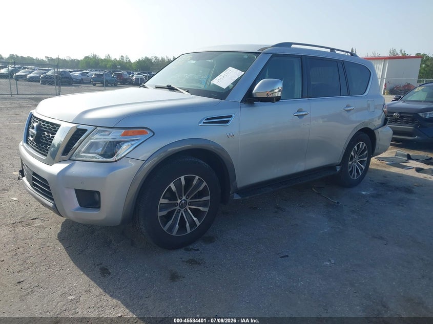 2020 Nissan Armada Sl 2Wd, Front & Rear, IAAI, VIN JN8AY2ND7L9108981 — photo 2