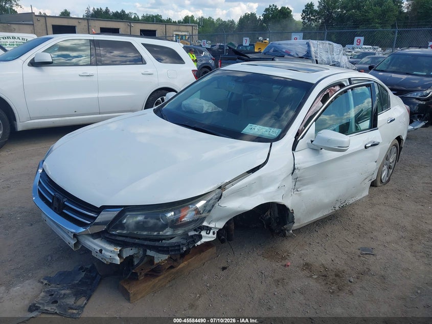 2014 Honda Accord, Front End, IAAI, VIN 1HGCR3F81EA009486 — photo 2